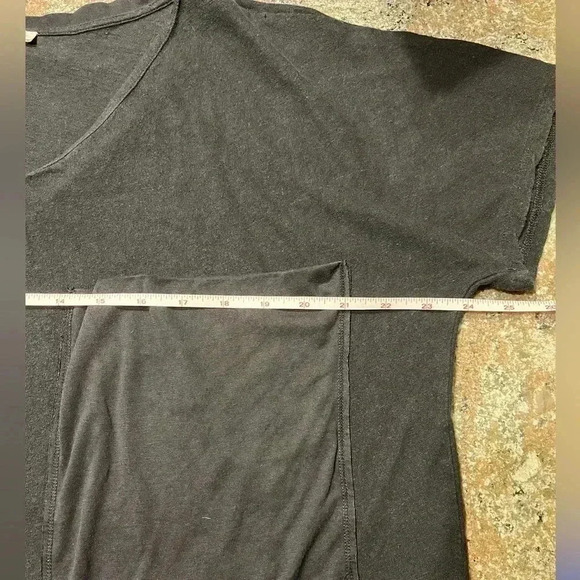 EUC Sundance Lagenlook Black Shirt Dress Shift Asymmetrical Linen Cotton Blend L - Picture 8 of 9